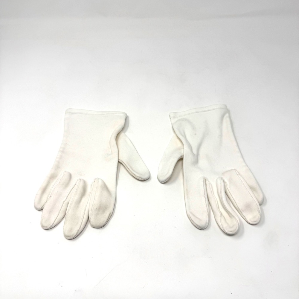 Retro Formal White Gloves Cotton Blend Small Vintage Elegant